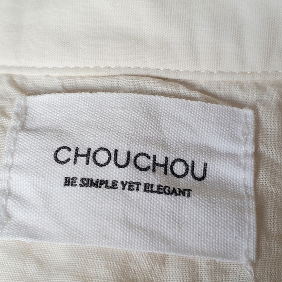 ChouChou Embroidered Cottagecore Grannycore Tunic Top Puff Sleeve Mini Dress - Picture 7 of 11